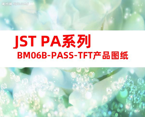 JST PA系列 BM06B-PASS-TFT产品图纸